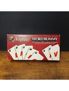 Vintage Scrabble Word Rummy Game Complete Selchow and Righter 1987 Family